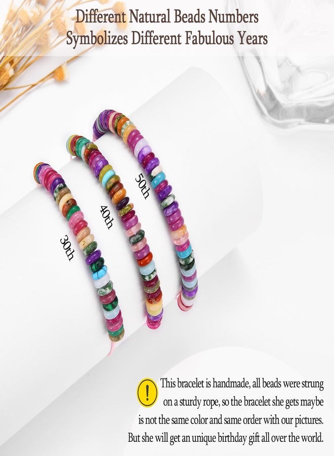FIEEFX 40th Birthday Gifts Women, 40 Year Old Birthday Gifts for Women, Female 40 Birthday Bracelet Gifts for 40 Year Old Woman with Happy 40th Birthday Card - Image 5